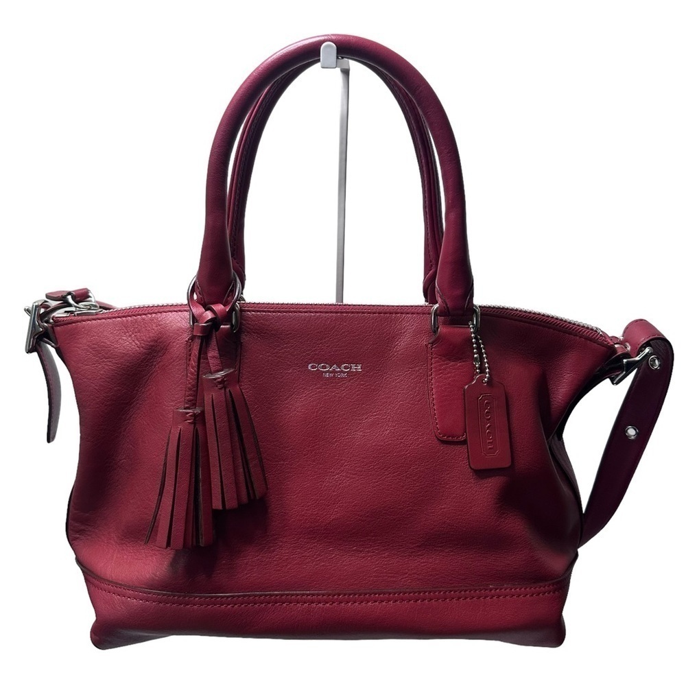COACH Legacy Molly East/West Red Leather Satchel